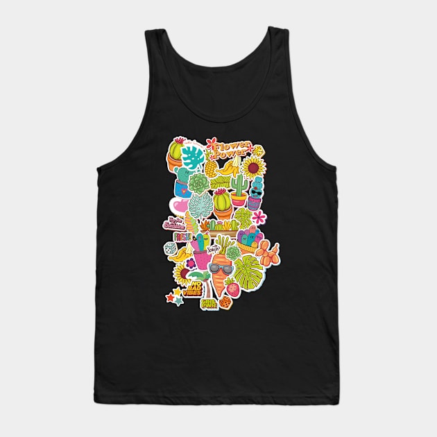 My plants Happy garden Succulent Tank Top by ivaostrogonac